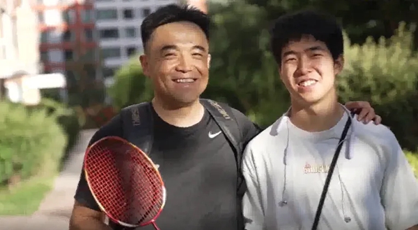 劉建波、劉傲寒父子。北航供圖